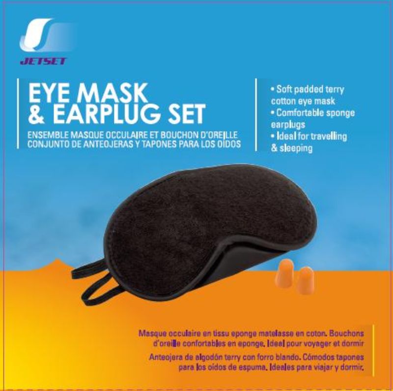 Eye Mask Earplug Airplugs (Set Of 2)