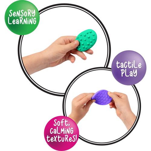 Textured Sensory Calming Stones for Tactile Learning Sensory Sprouts 18 Pack