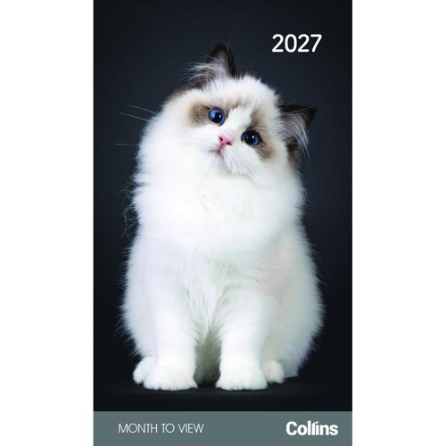 2027 Cats and Kittens Pocket Diary Collins Rosebank Monthly Set of 4