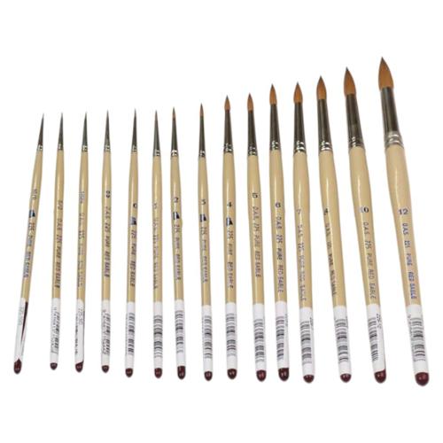 Round Red Sable Artist Paint Brush DAS S225 Size 3/0