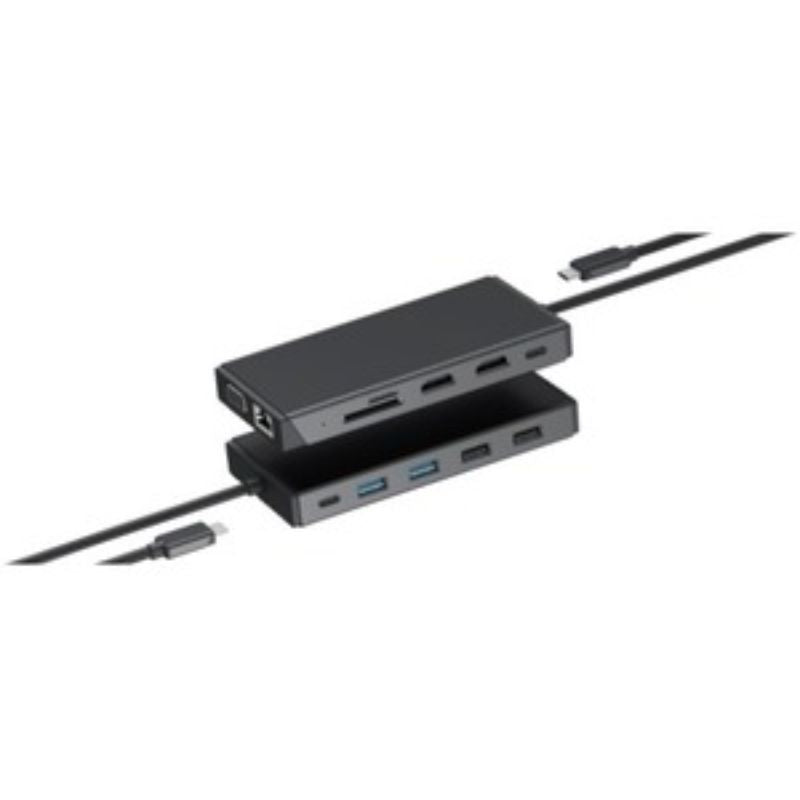 Alogic USB-C 12-in-1 Dual Display Mini Dock - MV2 - 3 Displays Supported - 1920
