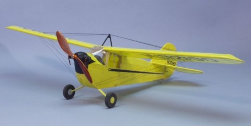 Balsa wood model kit of Aeronca C-3 glider, 40" wingspan, perfect for R/C enthusiasts and hands-on builders.