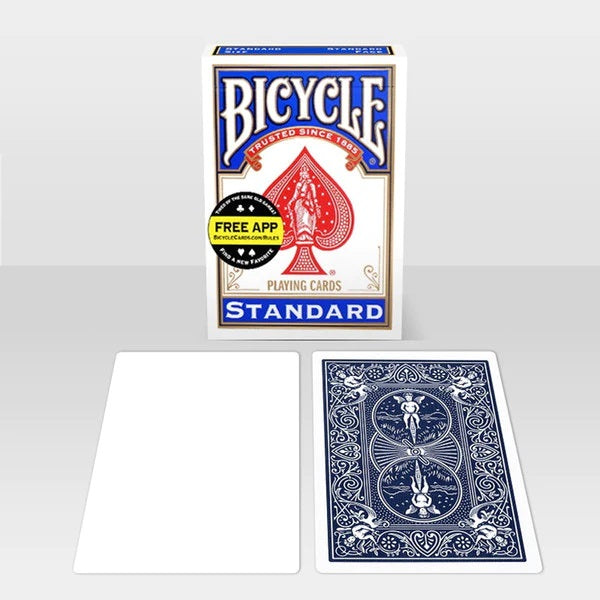Bicycle Blank Face Blue Back Case Playing Cards