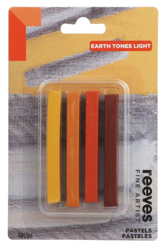 Reeves Fine Artist Pastels - Pack Of 4 EARTH TONES LT