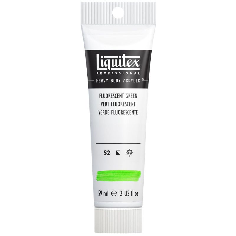 Liquitex Heavy Body Acrylic Paint 59ml Muted, FLURO GREEN S2