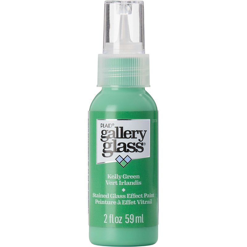 Plaid Gallery Stained Glass Paint 59ml KELLY GREEN T 19716