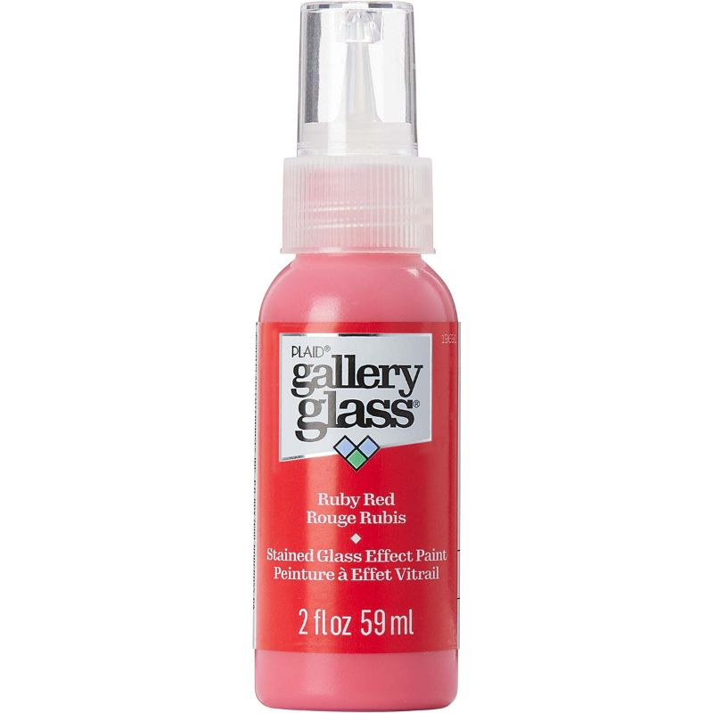 Plaid Gallery Stained Glass Paint 59ml RUBY RED T 19691