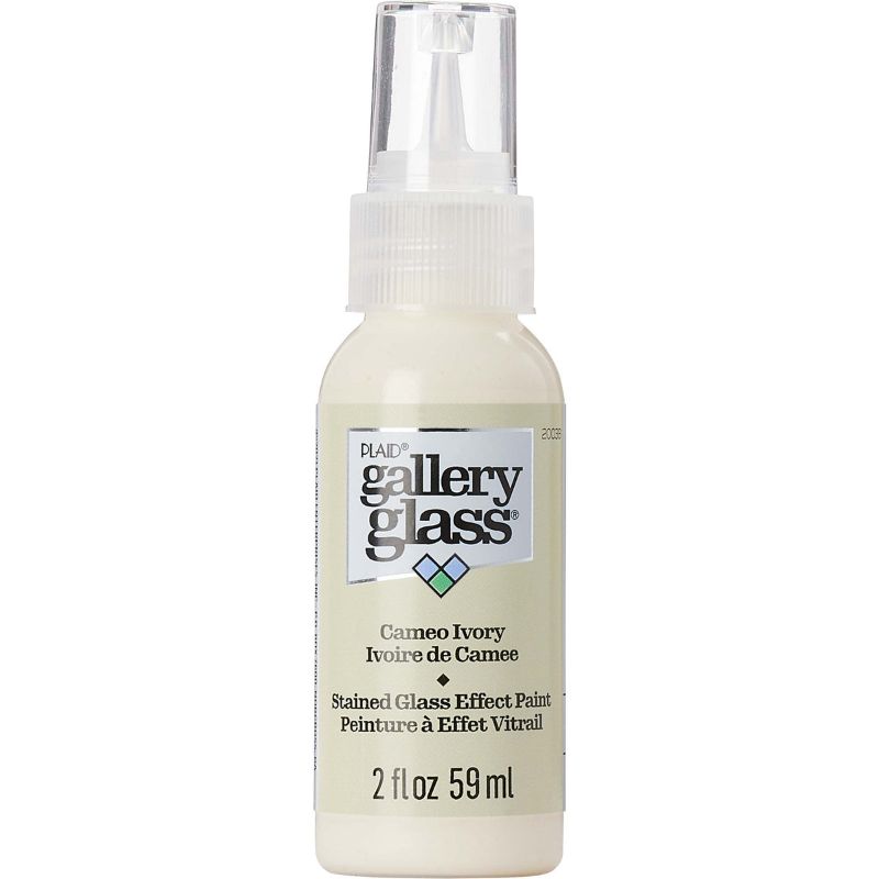 Plaid Gallery Stained Glass Paint 59ml CAMEO IVORY T 20038