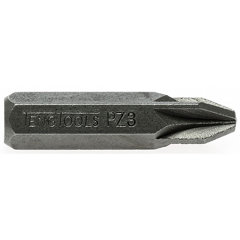 Teng 5/16in PZ#3 hex driver bit for impact drivers, offering durability and precision for heavy-duty fastening tasks.