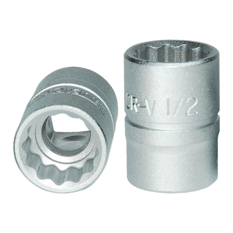 Teng 3/8in drive socket 1/2in 12pt, featuring durable chrome vanadium steel and a secure 12-point design for maximum torque.