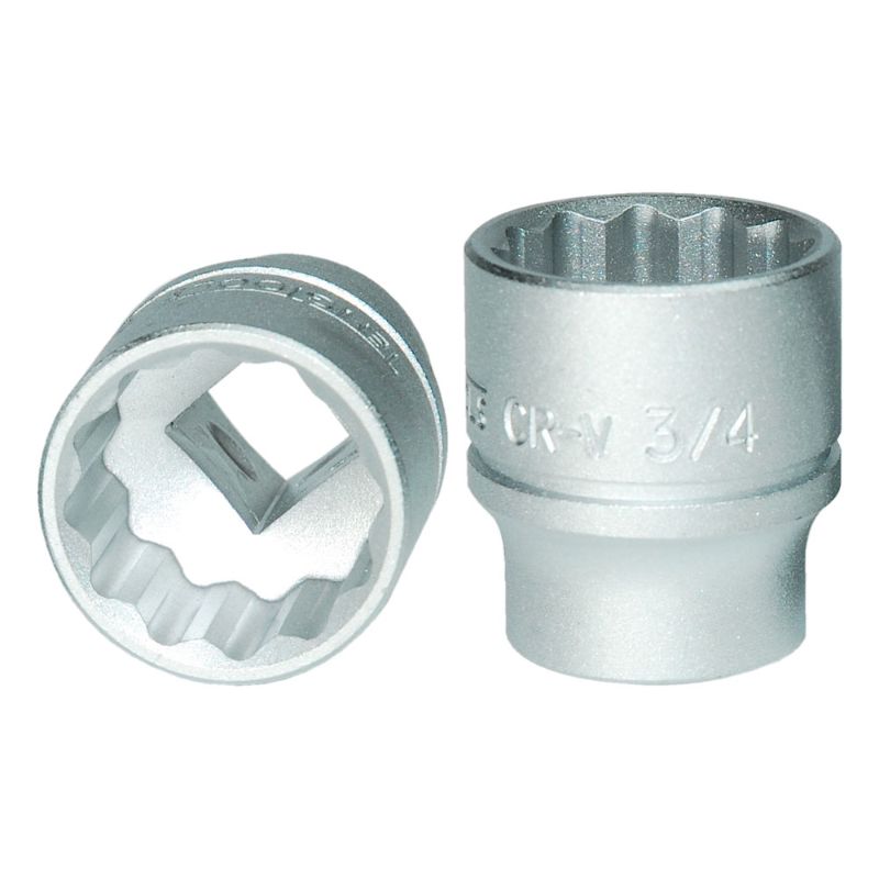 Teng 3/8in drive socket with 12-point design for enhanced grip, made from durable chrome vanadium steel, ideal for automotive repairs.
