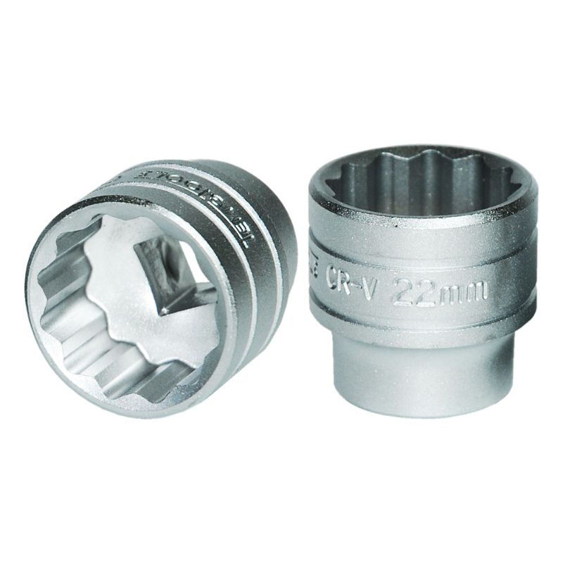 High-quality Teng 22mm 12pt socket designed for precision and durability in automotive and mechanical projects.