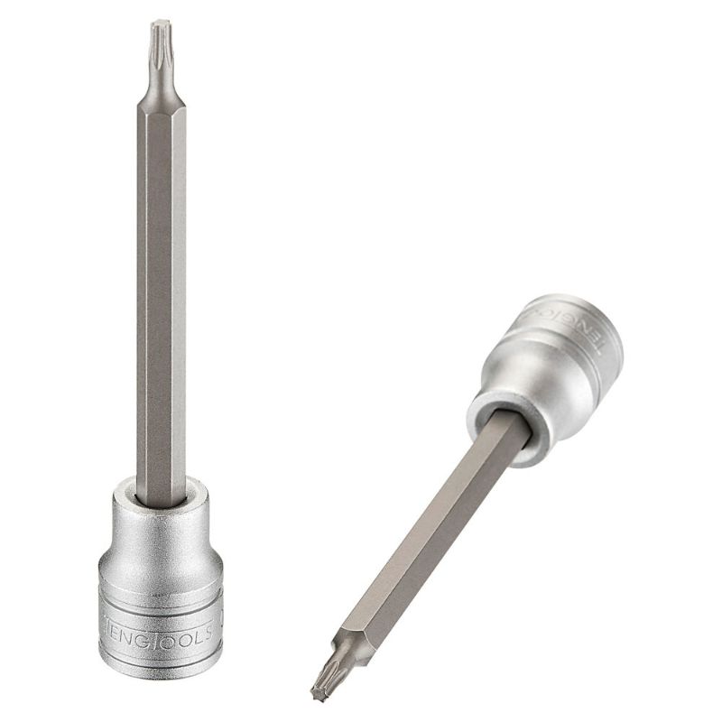 Teng 3/8in Dr. Long TX Bit Socket TX15 designed for TX15 screws; durable, long reach for efficient access to fasteners.