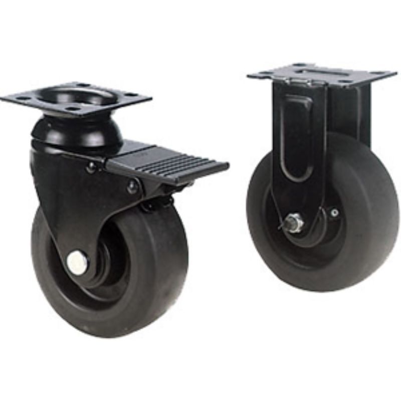 Teng 5in x 2in Needle Bearing Castor Set (4) for smooth mobility and durability in furniture and industrial applications.