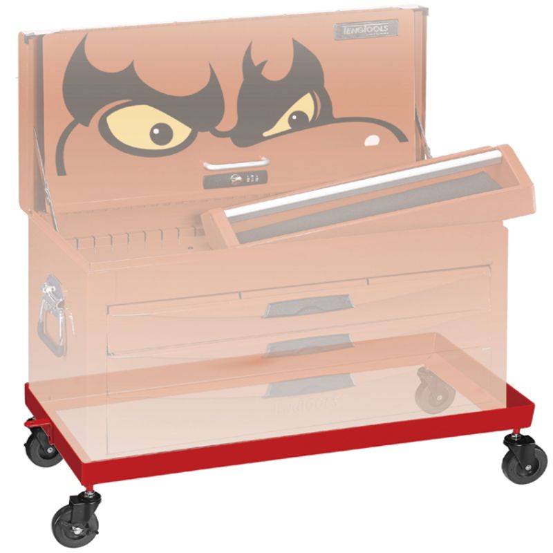 Heavy-duty Teng Top Box HD Carry Trolley with wheels for easy transport and spacious tool storage. Ideal for professionals and DIYers.