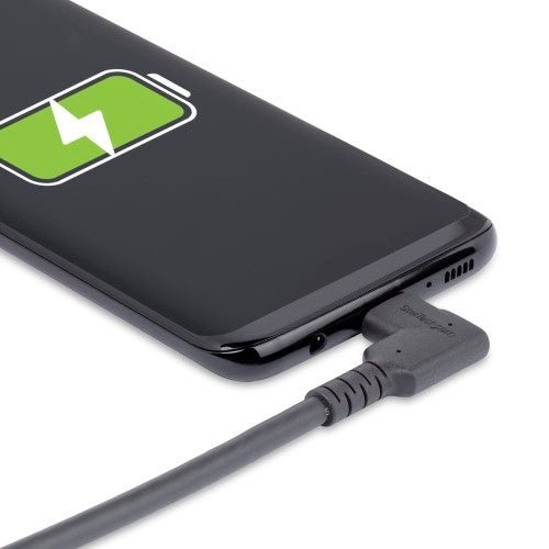 Data Transfer Cable - 6ft (2m) Rugged Right Angle USB-C Cable USB 3.2 Gen 1