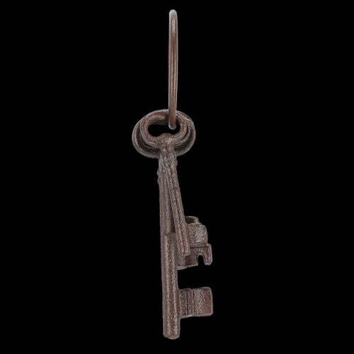 Cast Iron Key Ring - 5Pc (9 x 4 x 23cm)