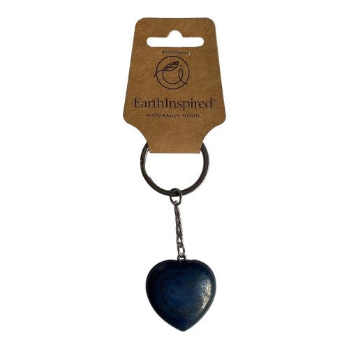 Lapis Lazuli Heart Keyrings - Set of 3