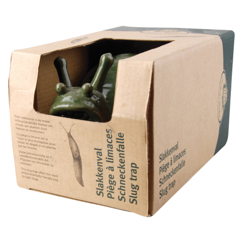 Snail Trap - Snail Shape Green Ceramic (18 x 15cm)