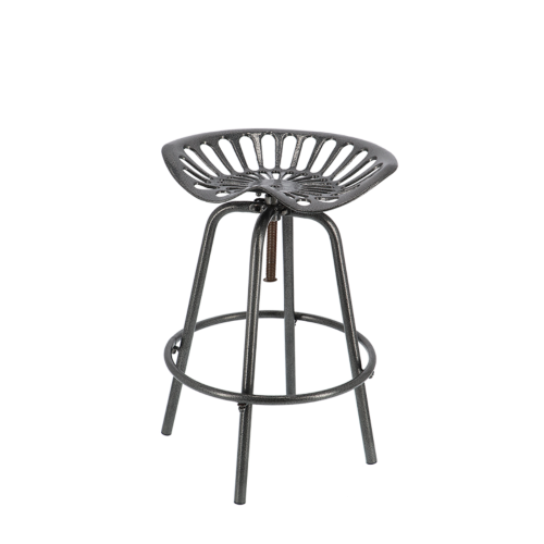 Tractor Bar Stool - Grey (50 x 48 x 70cm)