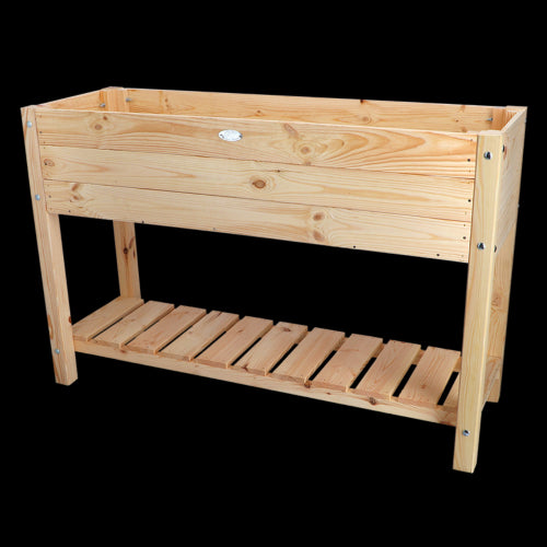 Raised Bed - Natural Rectangle (119 x 41 x 78cm)