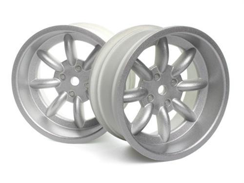 HPI FS-15 Sport 8-Spoke Wheel Silver 26mm Pair