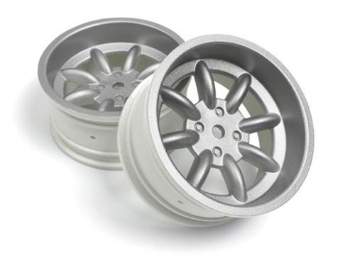 HPI FS-15 Sport 8-Spoke Wheel Silver 26mm Pair