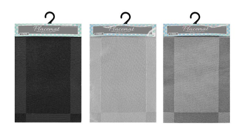 PLACEMAT - PVC 30 x 45cm (3 Assorted Sets)