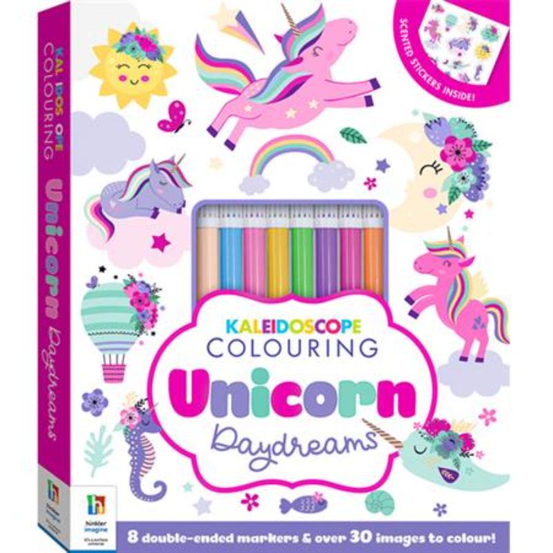 Colouring Kit - Kaleidoscope Unicorn Daydreams (Set of 3)