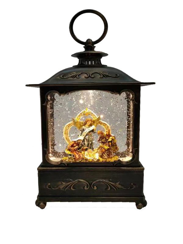 Fibre Optic Standing Lamp with Jesus