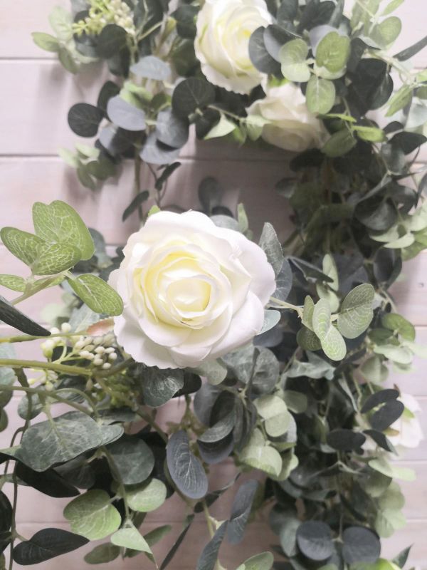 Eucalyptus – 180cmFull Eucalyptus Leaf Garland with Roses