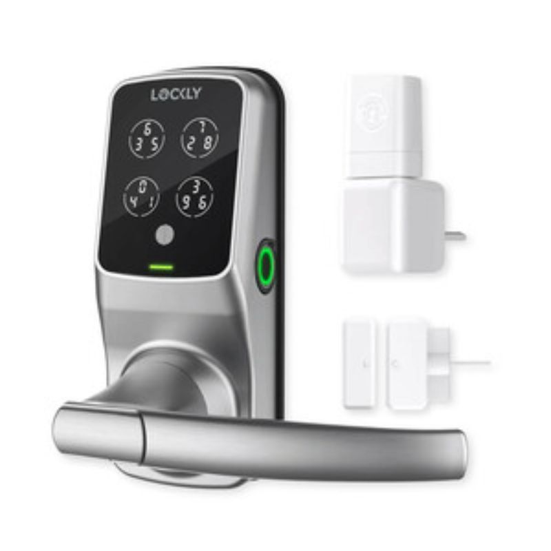 LOCKLY SECURE PRO SMART LATCH DOOR LOCK FINGERPRINT ACCESS TOUCHSCREEN IOS AND A