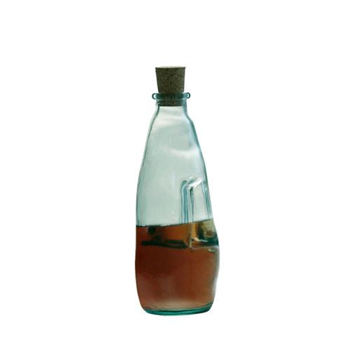 GREEN HOUSE OIL/VINEGAR BOTTLE WITH CORK - T&G