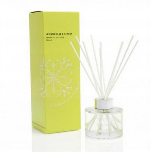 200ml Reed Diffuser- Lemongrass & Ginger - Aromabotanicals