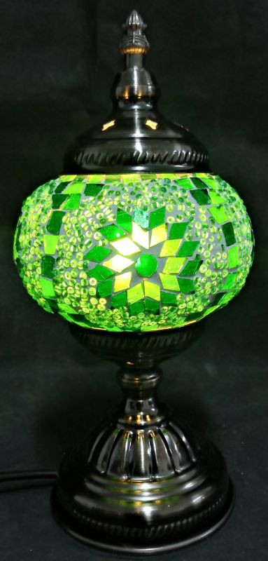 Turkish Mosaic Lamp - (Green)