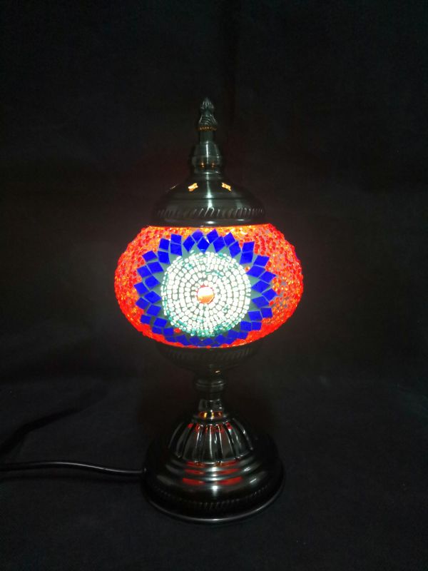 Turkish Mosaic Lamp (Blue/Orange/White)