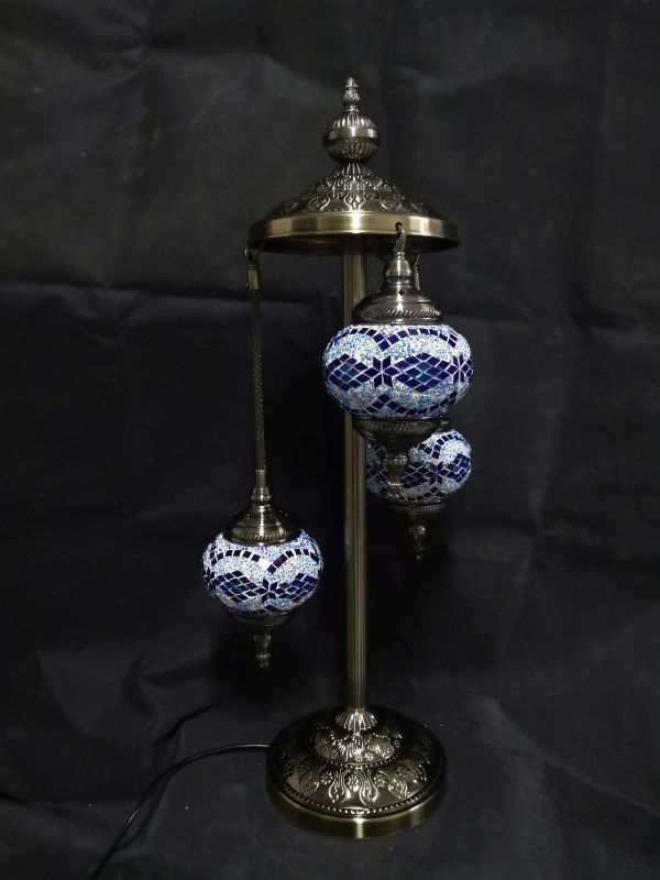 Turkish Mosaic Lamp 7 - Multi Coloured 3 Tier (75cm)