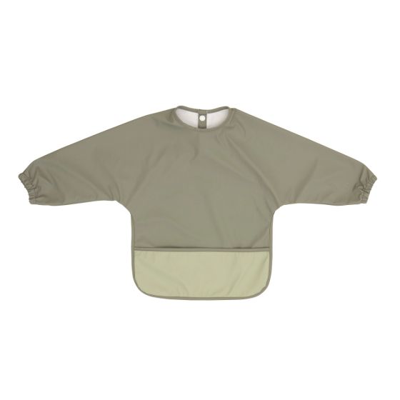 Recycled Long Sleeve Bib - Sage - All4Ella