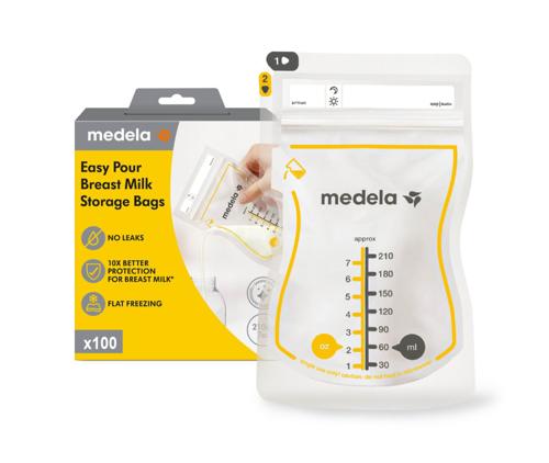 Breast Milk Storage Bags 100 Pack Medela Easy Pour