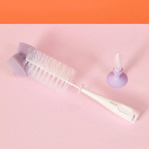 Bottle & Teat Cleaning Brush 2-in-1 b.box Peony