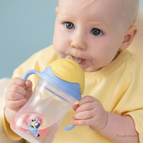 Weighted Straw Sippy Cup b.box Bluey