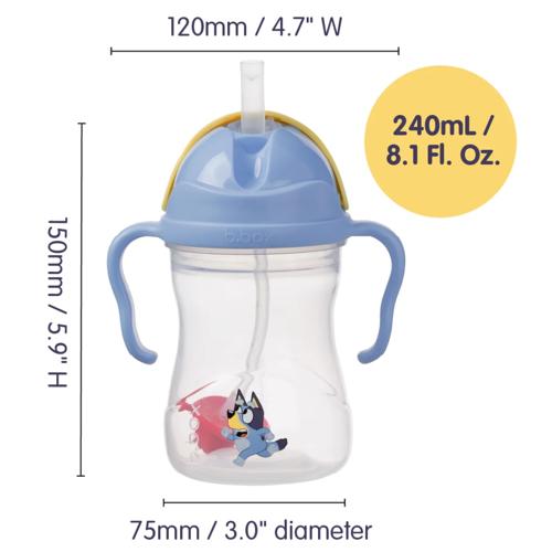 Weighted Straw Sippy Cup b.box Bluey