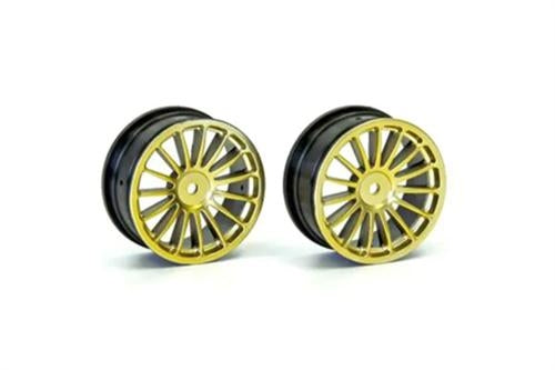 Wheel 15-Spoke/ Gold/ 24mm/ 2pcs RC Part Kyosho KP VZH003GL
