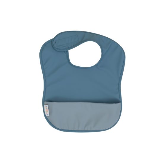 Recycled Pouch Bib - Blue - All4Ella
