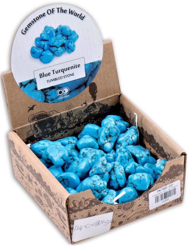 Tumbled Stone - Blue Turquentine (0.5Kg Box)