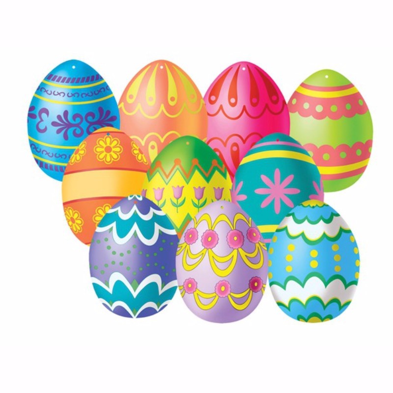 Cutouts Mini Easter Eggs, - Pack of 10