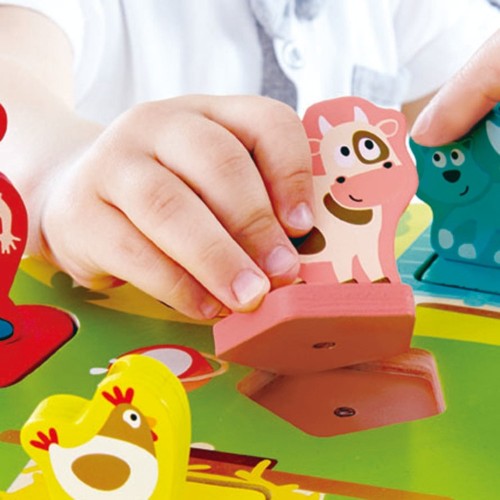 Hape - Farmyard Sound Puzzle - Wooden