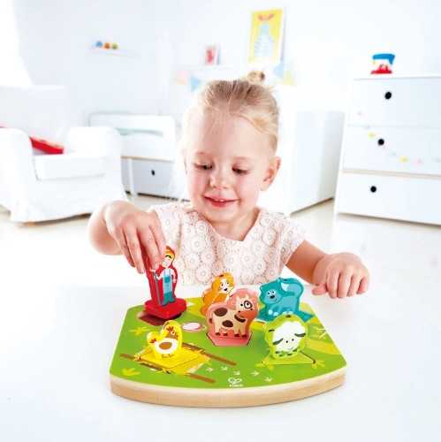 Hape - Farmyard Sound Puzzle - Wooden