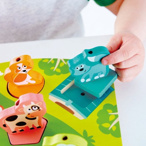 Hape - Farmyard Sound Puzzle - Wooden