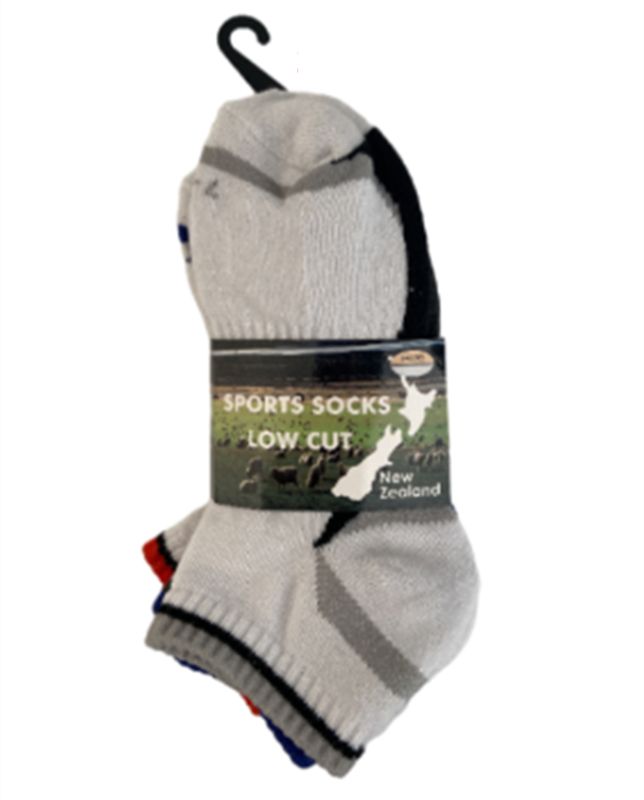 A pack of 12 premium sports socks for sizes #7-11, featuring moisture-wicking fabric and cushioned soles for comfort and support.
